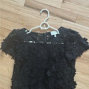 Milly Black Lace Cocktail Dress